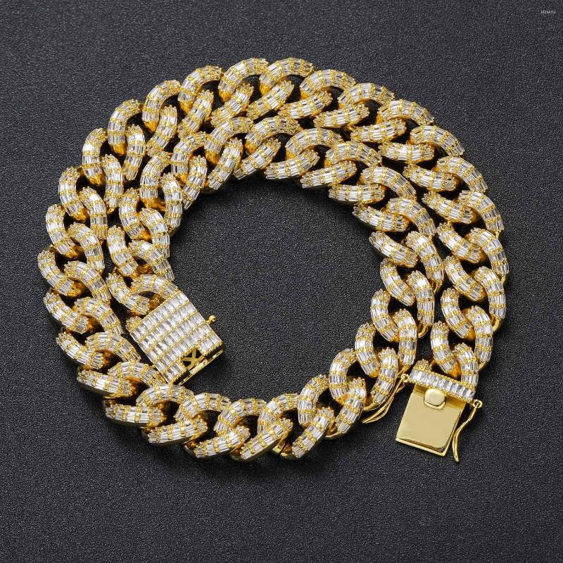 Pendant Necklaces Europe And America 17mm Hip-hop Men's Women's Necklace Bracelet Inlay Three Row Moissanite Cuban Chain Jewelry Gift
Pendant Necklaces Europe And America 17mm Hip-hop Men's Women's Necklace Bracelet Inlay Three Row Moissanite Cuban Chain Jewelry Gift