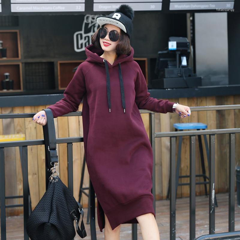 Women's Hoodies 2023 Winter Plus Size Long Sweater Womens Korean Style Loose Warm Hooded Jacket Thick Fleece Over Knee Sweatshirt, Maroon
Women's Hoodies 2023 Winter Plus Size Long Sweater Womens Korean Style Loose Warm Hooded Jacket Thick Fleece Over Knee Sweatshirt, Maroon
