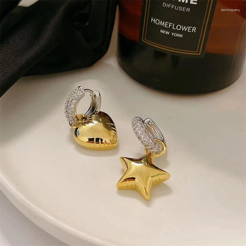 Dangle Earrings Uilz Unique Asymmetrical Color Contrast Star Heart Pendant For Women Two Wearing Hip Hop Girl's Party Earring
Dangle Earrings Uilz Unique Asymmetrical Color Contrast Star Heart Pendant For Women Two Wearing Hip Hop Girl's Party Earring
