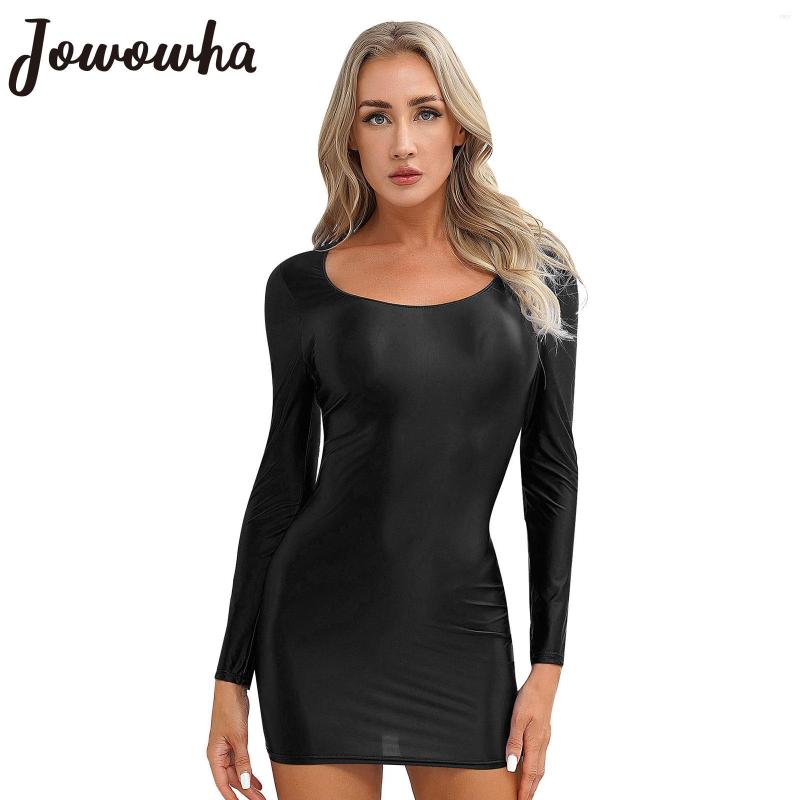 Casual Dresses Womens Glossy Bodycon Dress Long Sleeve Tight Pencil Mini Smooth Stretchy Shiny Nightwear Rave Party Cocktail Clubwear, Black
Casual Dresses Womens Glossy Bodycon Dress Long Sleeve Tight Pencil Mini Smooth Stretchy Shiny Nightwear Rave Party Cocktail Clubwear, Black
