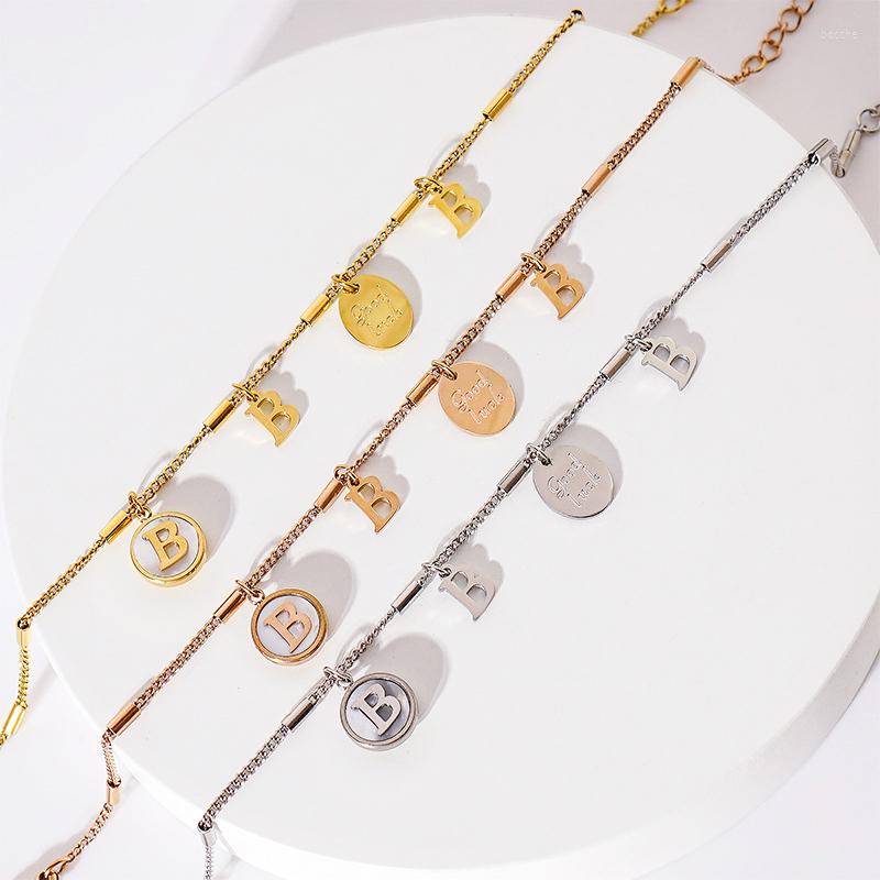 Charm Bracelets Gold Plated Natural Shell Bracelet For Women Hypoallergenic Letter B Pendant Ladies Brangle Accessories Korea Party Jewelry
Charm Bracelets Gold Plated Natural Shell Bracelet For Women Hypoallergenic Letter B Pendant Ladies Brangle Accessories Korea Party Jewelry