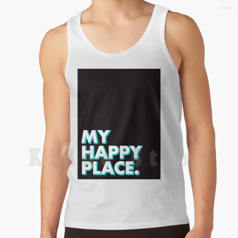 Men's Tank Tops My Happy Place In Black Vest Sleeveless Meet Me At, M-tank-red
Men's Tank Tops My Happy Place In Black Vest Sleeveless Meet Me At, M-tank-red