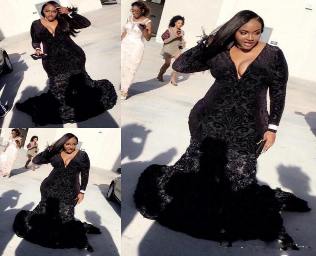 Black Plus Size Prom Dresses Sexy Deep V Neck Long Sleeves Lace Velvet Evening Gowns South African Sweep Train Formal Party Dress1307222, Pink
Black Plus Size Prom Dresses Sexy Deep V Neck Long Sleeves Lace Velvet Evening Gowns South African Sweep Train Formal Party Dress1307222, Pink