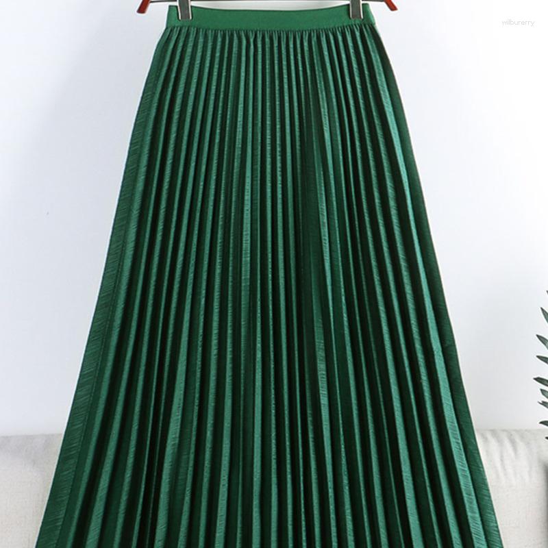 Skirts Women Pleated Casual Fashion Solid All-match A Line Elastic Vintage High Waist Mid-length Skirt Korean Clothing 2023, Black
Skirts Women Pleated Casual Fashion Solid All-match A Line Elastic Vintage High Waist Mid-length Skirt Korean Clothing 2023, Black