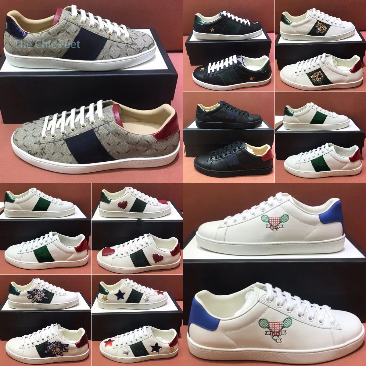 Men Women Sneaker Leather Casual Shoes Chaussures Designer Sneakers Embroidery Stripes Stylist Shoe Walking Sports Trainers, Color-22
Men Women Sneaker Leather Casual Shoes Chaussures Designer Sneakers Embroidery Stripes Stylist Shoe Walking Sports Trainers, Color-22