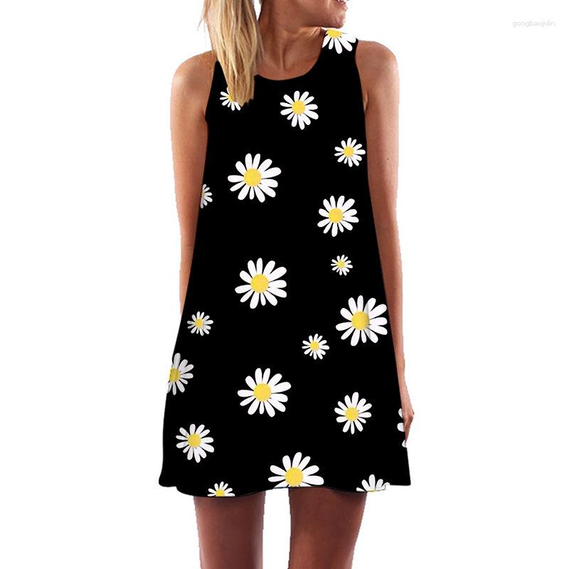 Casual Dresses Fashionable Summer Women's Dress Loose Sleeveless Sunflower Print Mini Selfie
Casual Dresses Fashionable Summer Women's Dress Loose Sleeveless Sunflower Print Mini Selfie