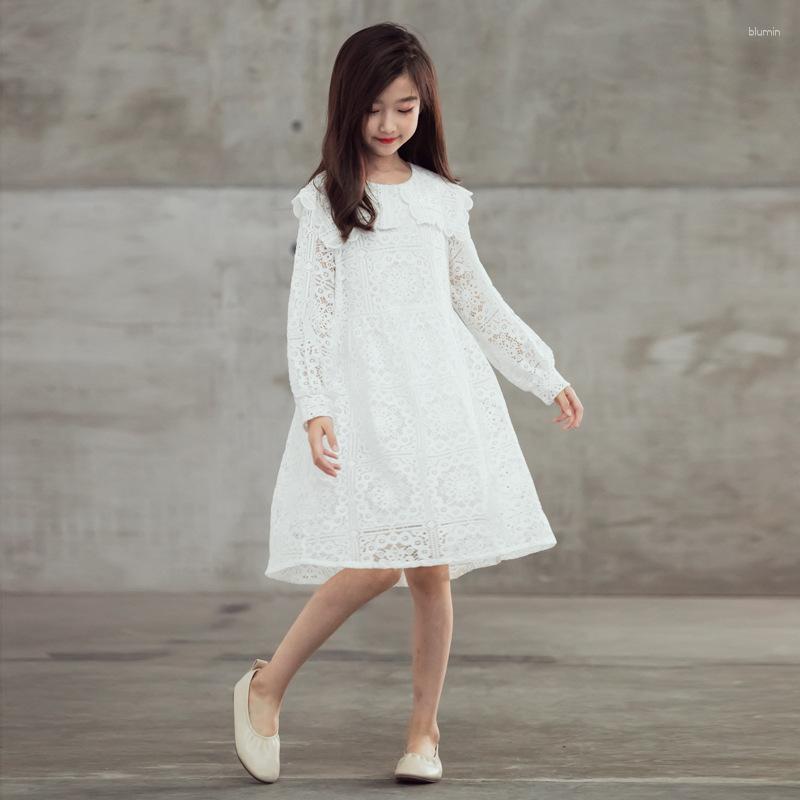 Girl Dresses 2023 Spring Summer Girls Embroidery White Lace Mesh Dress Hollow Out Knee Length Princess Teenager Party Birthday Kids Clothes
Girl Dresses 2023 Spring Summer Girls Embroidery White Lace Mesh Dress Hollow Out Knee Length Princess Teenager Party Birthday Kids Clothes