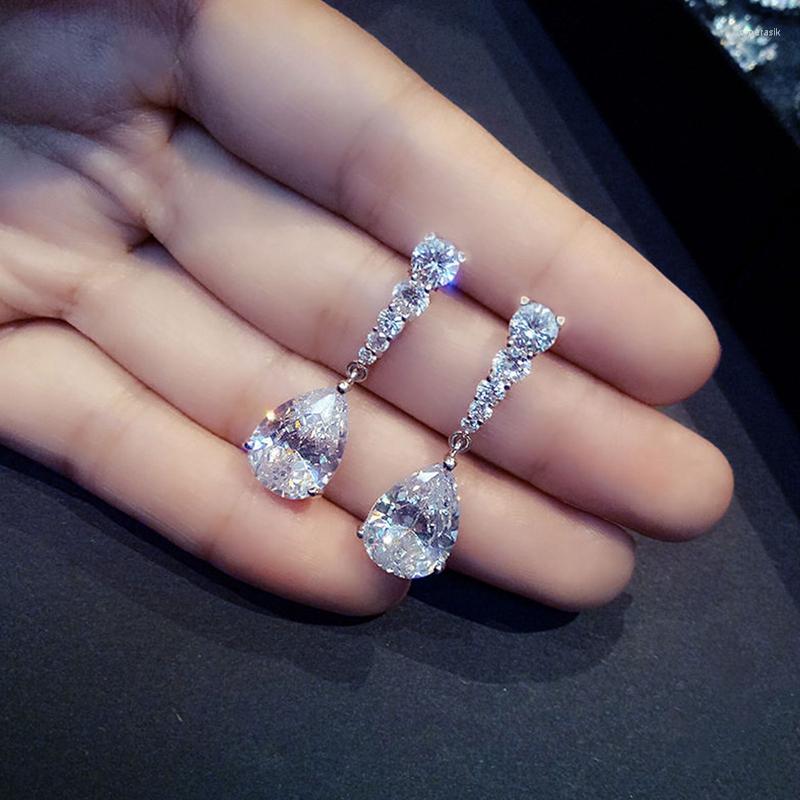 Dangle Earrings 2023 Pear Shape Crystal Cubic Zirconia Women For Party Luxury Elegant Lady's Ear Fashion Jewelry
Dangle Earrings 2023 Pear Shape Crystal Cubic Zirconia Women For Party Luxury Elegant Lady's Ear Fashion Jewelry