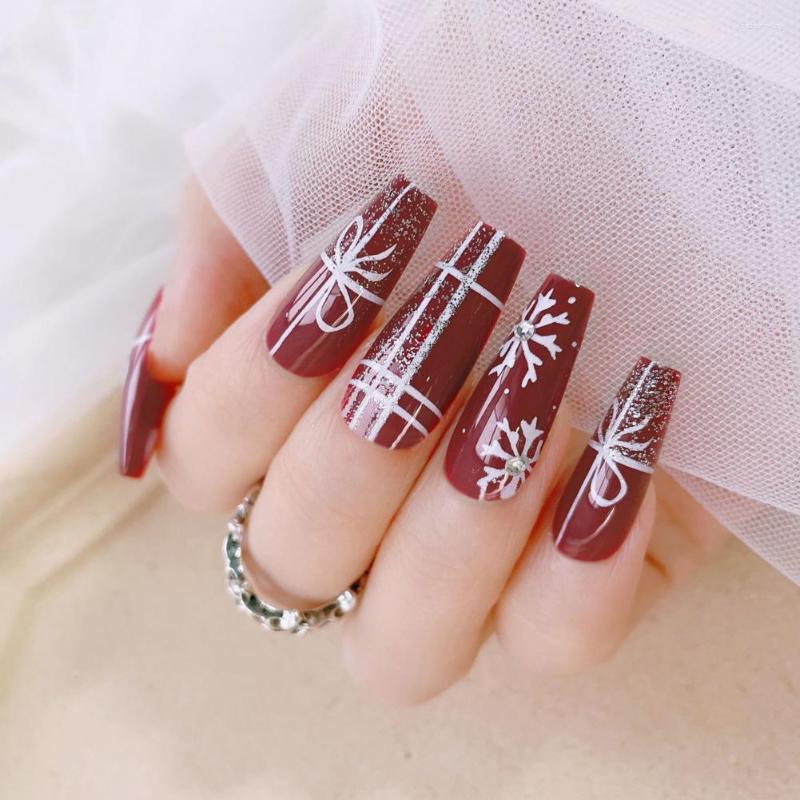 False Nails 1 Set Removable ABS Enhance Atmosphere Xmas Style Full Cover Fake Manicure Designs Tips For Female, Red
False Nails 1 Set Removable ABS Enhance Atmosphere Xmas Style Full Cover Fake Manicure Designs Tips For Female, Red