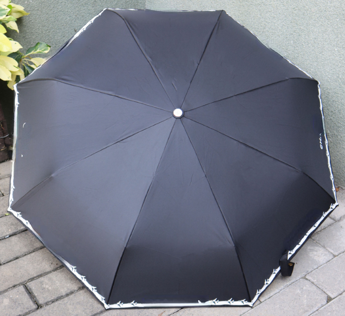 Small Fragrant Wind Rain and Sun Umbrella Three Fold Automatic Open and Close Sunblock Umbrella Gift Box Umbrella