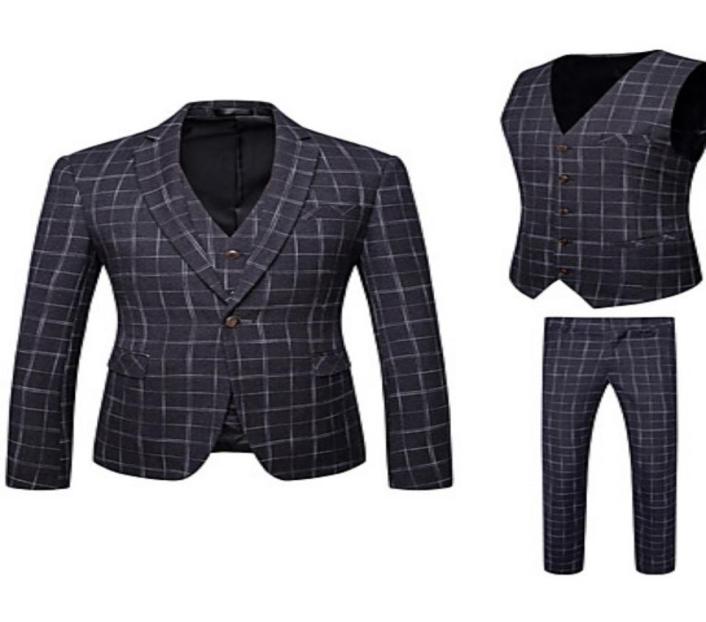2019 Black Check Suits Men Fashion Wedding Tuxedos 3 Pieces JacketVestPants Formal Business Custom Made Blazer3196073, Ivory
2019 Black Check Suits Men Fashion Wedding Tuxedos 3 Pieces JacketVestPants Formal Business Custom Made Blazer3196073, Ivory