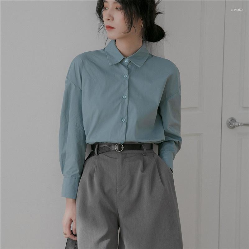 Women' Blouses Blouse Women Long Sleeve Oversized Shirt Female 2023 Spring Official Solid Color Tops Blusas, Blue
Women' Blouses Blouse Women Long Sleeve Oversized Shirt Female 2023 Spring Official Solid Color Tops Blusas, Blue