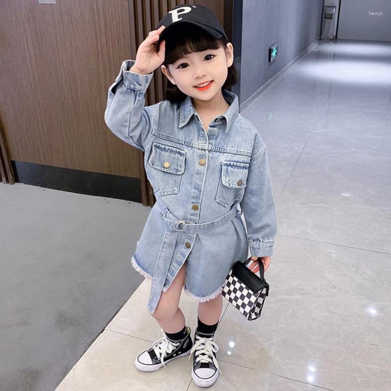 Girl Dresses Girls Denim Dress Solid Color For Casual Style Party Child Toddler Clothing, 06j6753
Girl Dresses Girls Denim Dress Solid Color For Casual Style Party Child Toddler Clothing, 06j6753