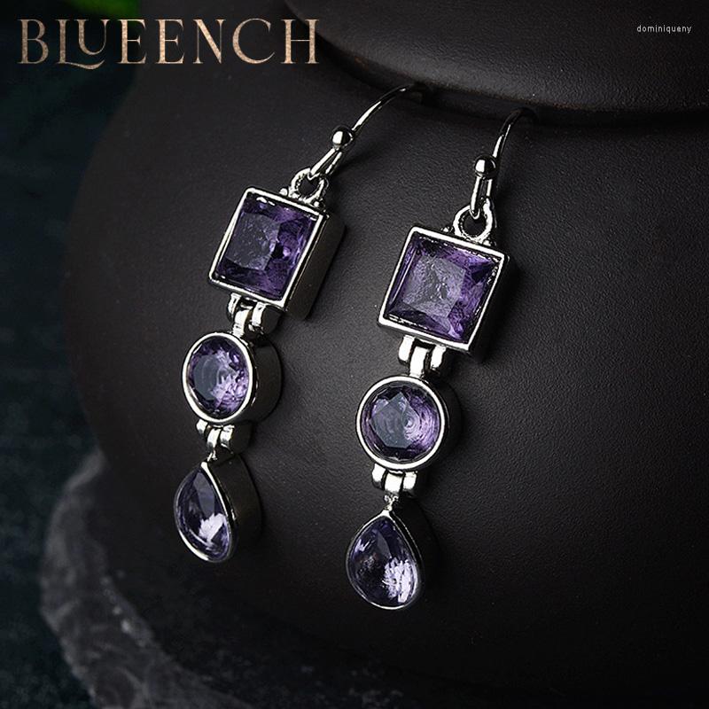 Dangle Earrings Blueench 925 Sterling Silver Purple Zircon Pendant Are Suitable For Ladies To Propose Wedding Fashion Charm Jewelry
Dangle Earrings Blueench 925 Sterling Silver Purple Zircon Pendant Are Suitable For Ladies To Propose Wedding Fashion Charm Jewelry