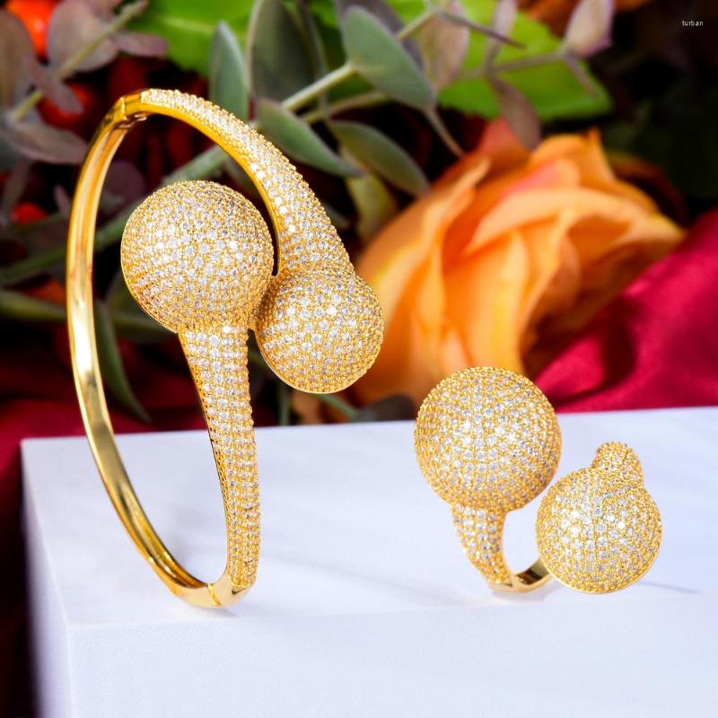 Necklace Earrings Set Siscathy 2Pcs Luxury Full Micro Cubic Zircon Wedding Jewelry For Women Gold Color Bracelet Rings Bangle Gorgeous, Picture shown
Necklace Earrings Set Siscathy 2Pcs Luxury Full Micro Cubic Zircon Wedding Jewelry For Women Gold Color Bracelet Rings Bangle Gorgeous, Picture shown