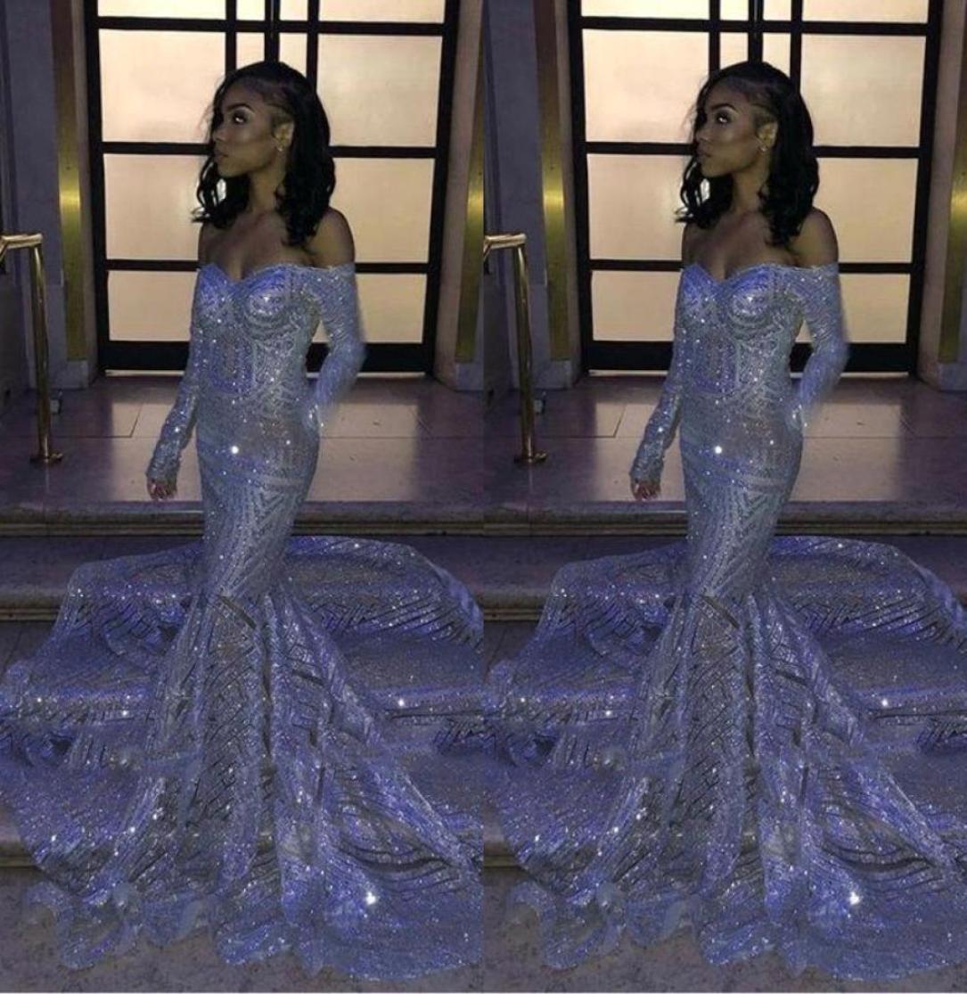 Black Girl Silver Sequins Offtheshoulder Mermaid Prom Dresses Long Sleeves Sweep Train Reflective Evening Gowns BC33068450453, Dark navy
Black Girl Silver Sequins Offtheshoulder Mermaid Prom Dresses Long Sleeves Sweep Train Reflective Evening Gowns BC33068450453, Dark navy