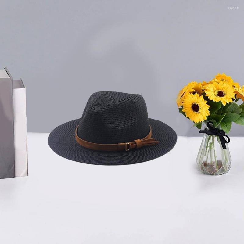 Berets Trendy Summer Cap Belt Decor Washable Trip Lady Hat Soft Beach Straw Headwear, White
Berets Trendy Summer Cap Belt Decor Washable Trip Lady Hat Soft Beach Straw Headwear, White