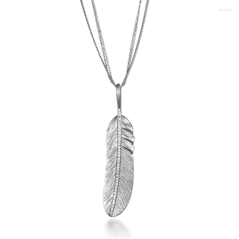 Pendant Necklaces Simple Gold Silver Color Meter Feather Necklace For Women Leaf Shaped Female Long Sweater Chain Daily Jewelry
Pendant Necklaces Simple Gold Silver Color Meter Feather Necklace For Women Leaf Shaped Female Long Sweater Chain Daily Jewelry