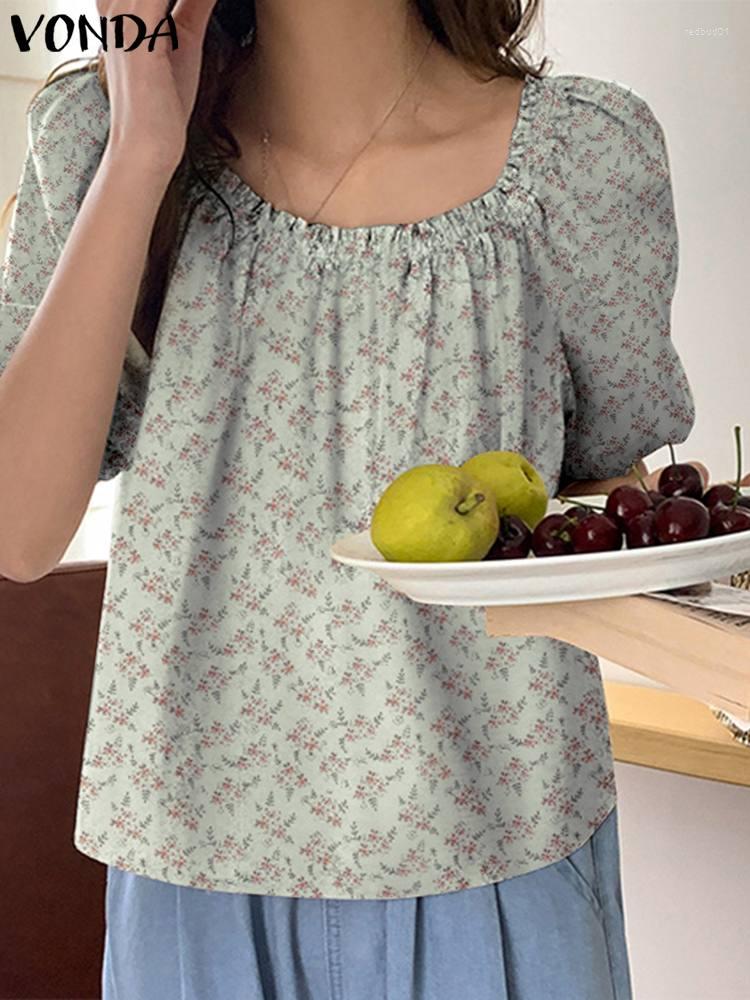 Women's Blouses VONDA Women Floral Printed Shirts 2023 Summer Sexy Off Shoulder Top Tunic Fashion Bohemian Casual Loose Blusas Femininas, Light green
Women's Blouses VONDA Women Floral Printed Shirts 2023 Summer Sexy Off Shoulder Top Tunic Fashion Bohemian Casual Loose Blusas Femininas, Light green