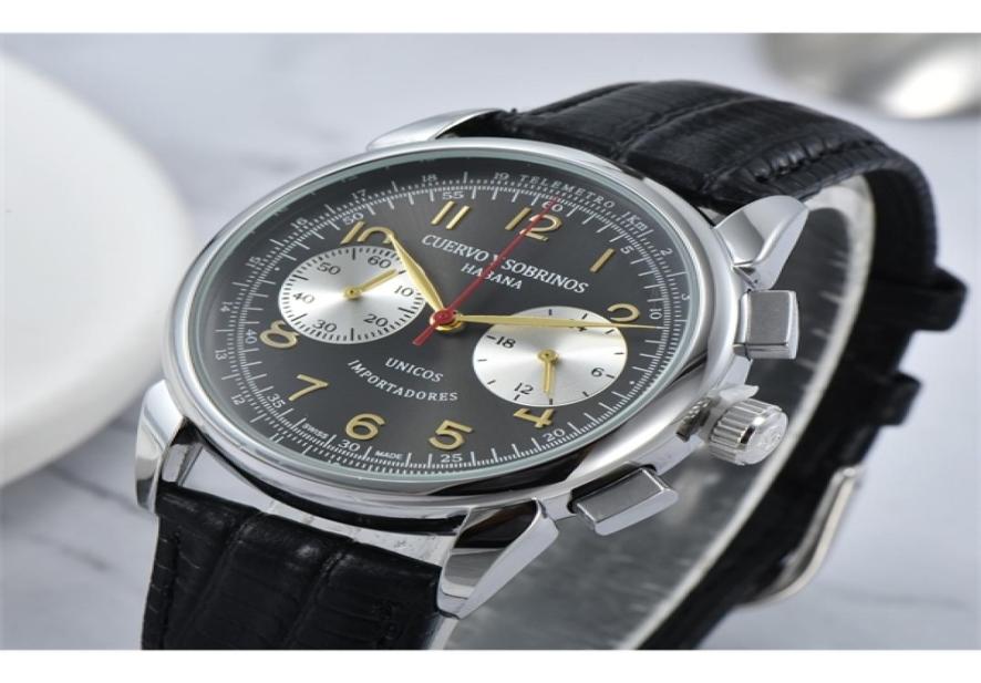 CUERVO Y SOBRINOS Watches for Men Spacial Leather 316L Steel Dial Chronograph Waterproof Casual Vintage Style CYS Wristwatches25315417048
CUERVO Y SOBRINOS Watches for Men Spacial Leather 316L Steel Dial Chronograph Waterproof Casual Vintage Style CYS Wristwatches25315417048