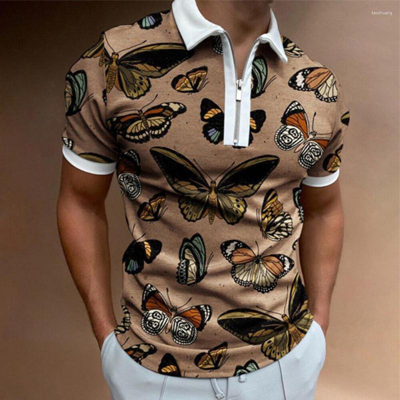 Men's Polos Mens Short Sleeve Polo Shirts Butterfly Printed Shirt Casual Slim Fit Sport T Muscle Tops Tee
Men's Polos Mens Short Sleeve Polo Shirts Butterfly Printed Shirt Casual Slim Fit Sport T Muscle Tops Tee