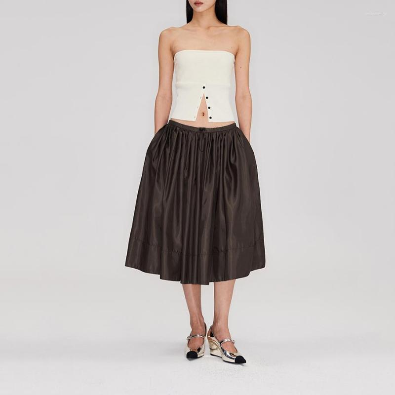Skirts Sports Sense Y2k Low Waist Broken Pleated Umbrella Skirt Niche Design Drawstring Black Hem Women' 2023 Summer, White
Skirts Sports Sense Y2k Low Waist Broken Pleated Umbrella Skirt Niche Design Drawstring Black Hem Women' 2023 Summer, White