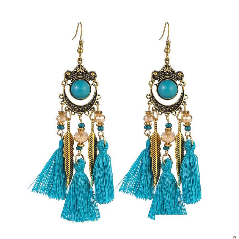 Dangle Chandelier Bohemian Tassel Earrings - Crystal Beads Feathers Crescent Moons Vintage Style For Women Drop Delivery Jewelry Dhyes
Dangle Chandelier Bohemian Tassel Earrings - Crystal Beads Feathers Crescent Moons Vintage Style For Women Drop Delivery Jewelry Dhyes