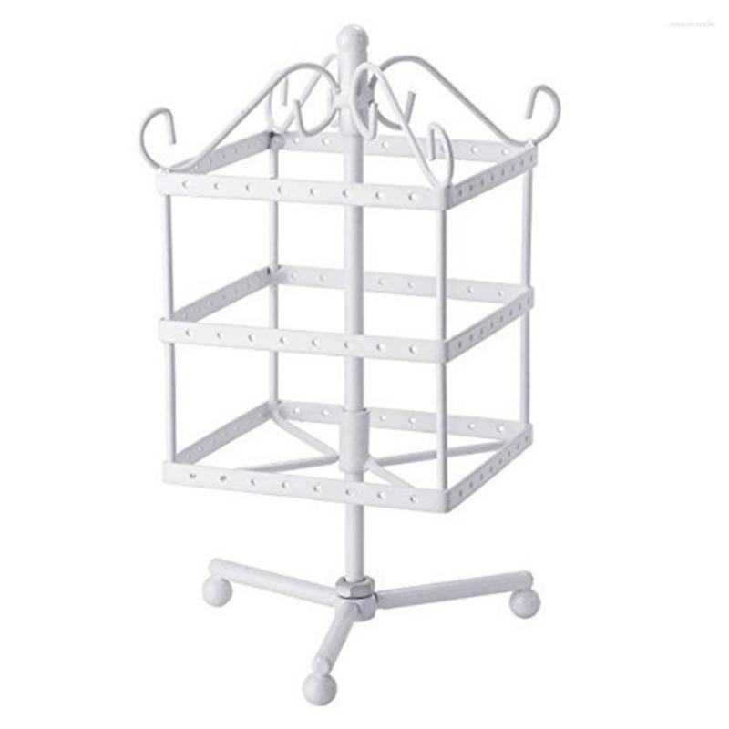 Jewelry Pouches 3 Tiers 96 Holes Stand Gift Iron Necklace Tower Showcase Earring Display Hanger Exquisite Storage Holder Rotating Swing
Jewelry Pouches 3 Tiers 96 Holes Stand Gift Iron Necklace Tower Showcase Earring Display Hanger Exquisite Storage Holder Rotating Swing