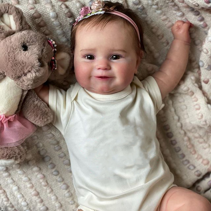 Dolls 50CM born Dolls Soft Full Silicone Body Waterproof Lifelike Realistic Visible Veins Skin Tone Baby Reborn Doll Kit Girls Gift 230628