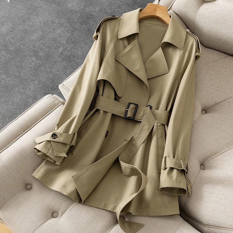 Women' Trench Coats Solid Women Autumn 2023 Turn-Down Collar Belt Long-Sleeved Elegant Office Lady Outwear Jackets Tops, Beige
Women' Trench Coats Solid Women Autumn 2023 Turn-Down Collar Belt Long-Sleeved Elegant Office Lady Outwear Jackets Tops, Beige