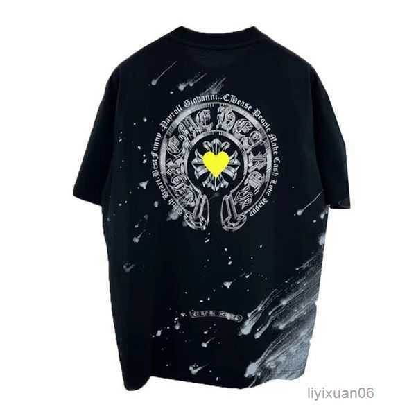 Mens t Shirt Designer Men Chrome Thirts Heart Ch Letters Short Sleeve Casual Summer Chromees Hearts Tee Clothingnjiy 11 A3KV, 16
Mens t Shirt Designer Men Chrome Thirts Heart Ch Letters Short Sleeve Casual Summer Chromees Hearts Tee Clothingnjiy 11 A3KV, 16