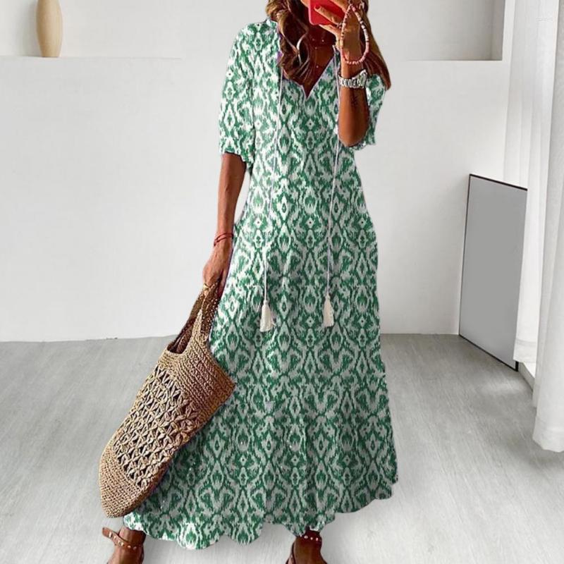 Casual Dresses Fashion Long Dress Drawstring Tassels Womenswear Ankle Length Retro Bohemia Beach, Blue
Casual Dresses Fashion Long Dress Drawstring Tassels Womenswear Ankle Length Retro Bohemia Beach, Blue