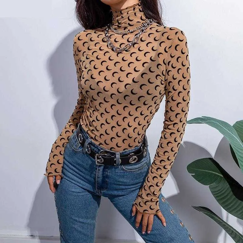 Zuolunouba Summer Fashion Solid Moon Print T Shirt Turtleneck Long Sleeve Elegant Skinny Tee Autumn Casual Women T Shirt Top Y0629, Hhtx4.20 02
Zuolunouba Summer Fashion Solid Moon Print T Shirt Turtleneck Long Sleeve Elegant Skinny Tee Autumn Casual Women T Shirt Top Y0629, Hhtx4.20 02