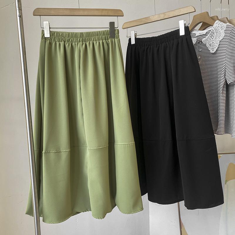 Skirts Female Solid Color Skirt Women's Summer Loose High Waist Chiffon Fashion Casual H Line Long For Women, Black
Skirts Female Solid Color Skirt Women's Summer Loose High Waist Chiffon Fashion Casual H Line Long For Women, Black