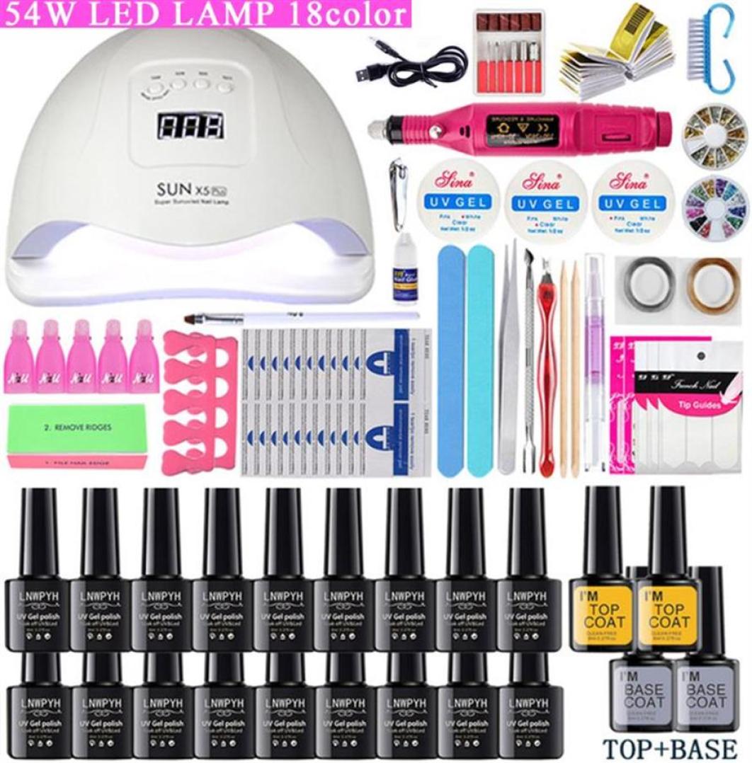Nail Art Kits Set UV LED Lamp Dryer With 18 12 Pcs Gel Polish Kit Soak Off Manicure Tools Electric Drill287y4433450
Nail Art Kits Set UV LED Lamp Dryer With 18 12 Pcs Gel Polish Kit Soak Off Manicure Tools Electric Drill287y4433450
