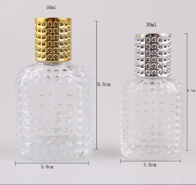 30ml 50ml Pineapple Portable Glass Perfume Bottle With Spray Empty Parfum Case With Atomizer For New Style Cosmetic