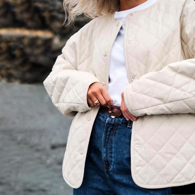 Women' Jackets Fall/winter Women Jacket Rhombus Round Neck Single-breasted Loose Versatile Long-sleeved Cotton, Black
Women' Jackets Fall/winter Women Jacket Rhombus Round Neck Single-breasted Loose Versatile Long-sleeved Cotton, Black
