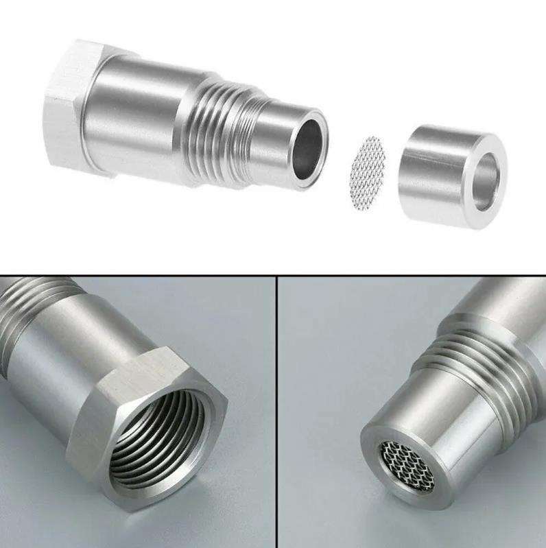 Car Oxygen Sensor With Filtering Net Filter Joint Adapter Auto Modification Parts