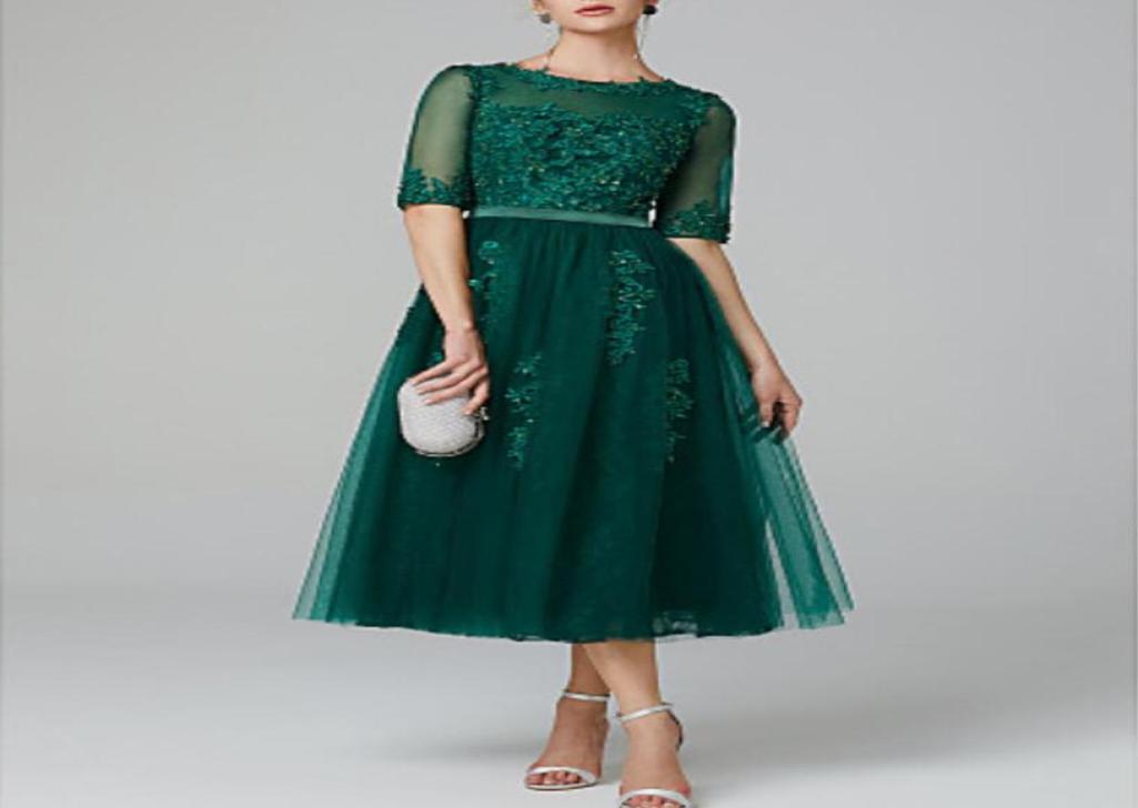 Dark Green Jewel Aline Strapless Tealength Tulle Illusion Cocktail Dress Halfsleeves With Applique and Beading9938983, Navy blue
Dark Green Jewel Aline Strapless Tealength Tulle Illusion Cocktail Dress Halfsleeves With Applique and Beading9938983, Navy blue