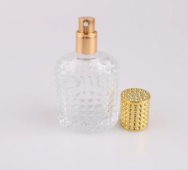30ml 50ml Pineapple Portable Glass Perfume Bottle With Spray Empty Parfum Case With Atomizer For New Style Cosmetic