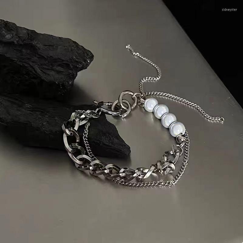 Charm Bracelets Punk Luminous Pearl Silver Color Chain Bracelet For Women Romantic More Layer Tassel Accessories Gift
Charm Bracelets Punk Luminous Pearl Silver Color Chain Bracelet For Women Romantic More Layer Tassel Accessories Gift