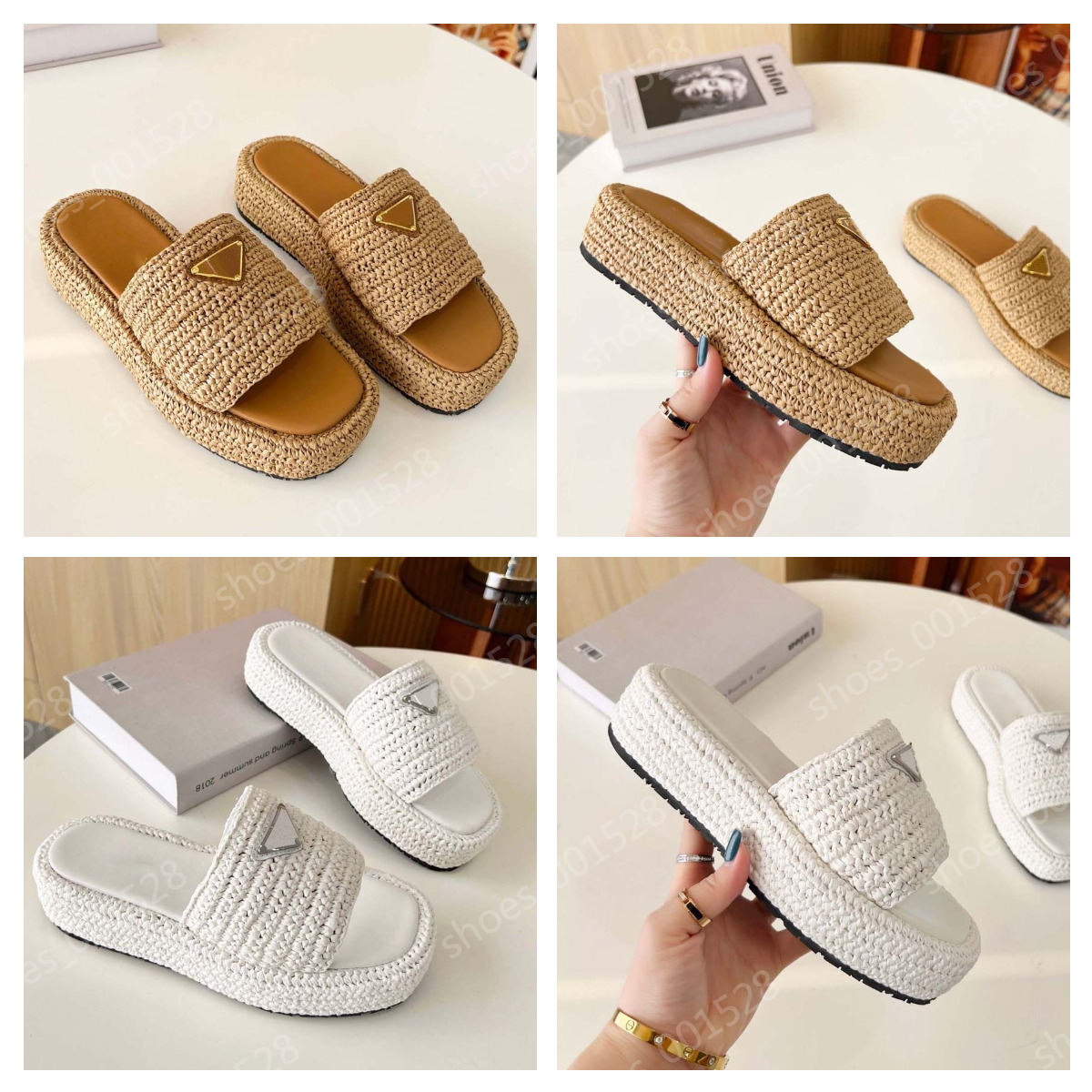 Italy platform sandals women designer mules Raffia Straw Slippers Woven Triangle Buckle sandal Chunky Bottom Slide Beige Classic Slip On slipper Flatform scuffs
Italy platform sandals women designer mules Raffia Straw Slippers Woven Triangle Buckle sandal Chunky Bottom Slide Beige Classic Slip On slipper Flatform scuffs