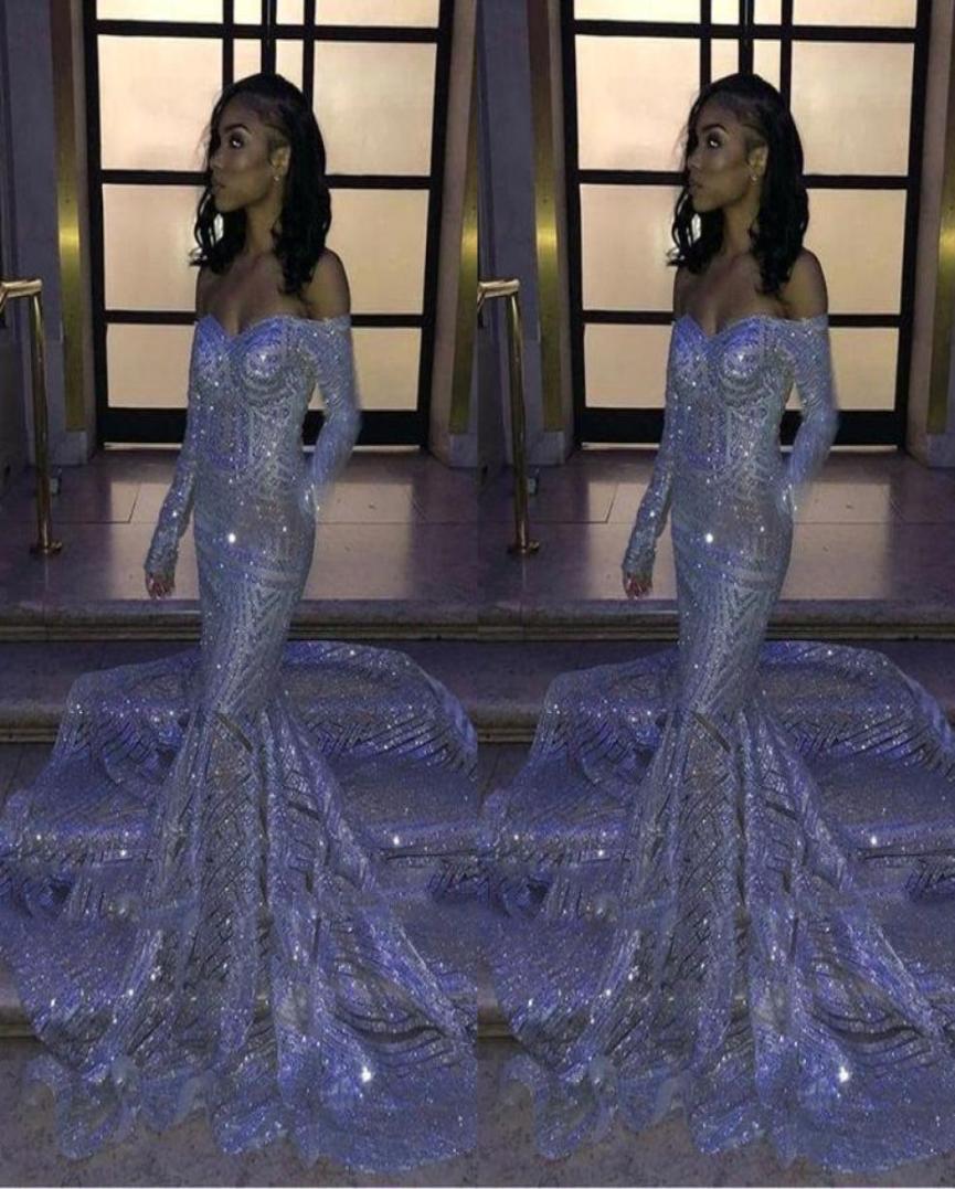 Black Girl Silver Sequins Offtheshoulder Mermaid Prom Dresses Long Sleeves Sweep Train Reflective Evening Gowns BC33068483770, Light sky blue
Black Girl Silver Sequins Offtheshoulder Mermaid Prom Dresses Long Sleeves Sweep Train Reflective Evening Gowns BC33068483770, Light sky blue