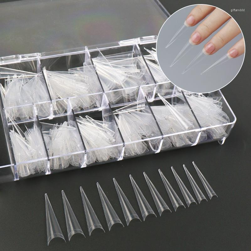 False Nails 500pcs Artificial Half Nail Tips Long Pointed Acrylic Clear Natural Extension Manicure Salon Art Tools, 500pcs bag
False Nails 500pcs Artificial Half Nail Tips Long Pointed Acrylic Clear Natural Extension Manicure Salon Art Tools, 500pcs bag