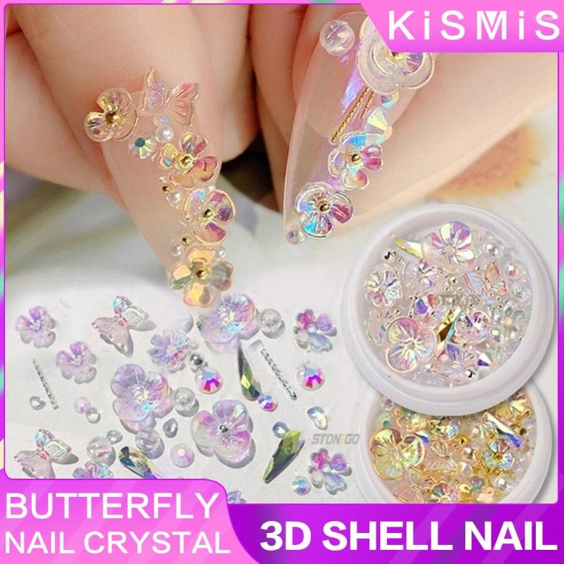 Nail Art Decorations 3D Colorful Flower Butterfly Stonego Crystal Mix Metal Rivets Pearls Holographic Rhinestones DIY Nails
Nail Art Decorations 3D Colorful Flower Butterfly Stonego Crystal Mix Metal Rivets Pearls Holographic Rhinestones DIY Nails