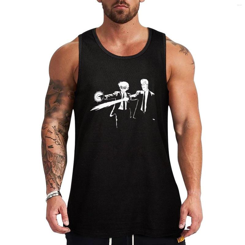 Men' Tank Tops Spirit Fiction Top Bodybuilding Gym Shirts, Black