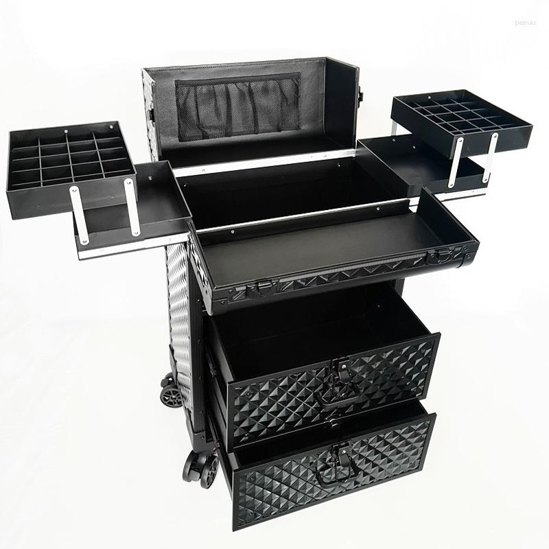 Suitcases Luxury Trolley Makeup Box Professional Cosmetic Luggage Artist Large Capacity Multi-layer Storage Manicurist Tattoo Tool Case
Suitcases Luxury Trolley Makeup Box Professional Cosmetic Luggage Artist Large Capacity Multi-layer Storage Manicurist Tattoo Tool Case