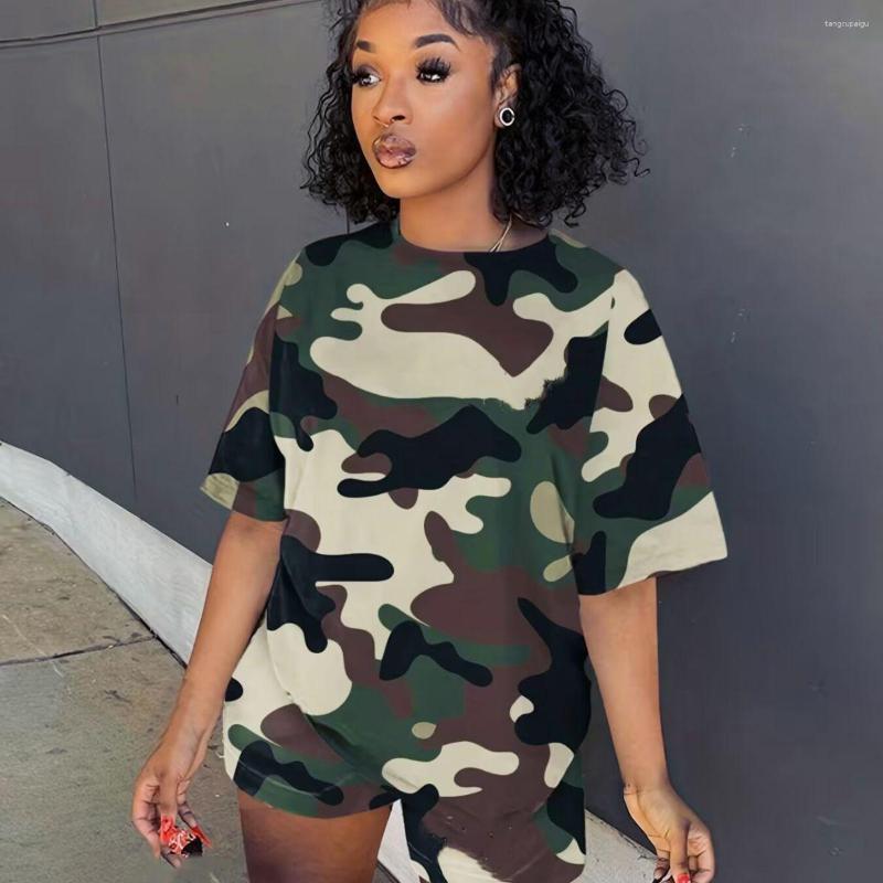 Women' Tracksuits CINESSD 2023 Summer -Selling Round Neck Short Sleeve Top Loose Leisure Sports Shorts Suit, Camouflage
Women' Tracksuits CINESSD 2023 Summer -Selling Round Neck Short Sleeve Top Loose Leisure Sports Shorts Suit, Camouflage