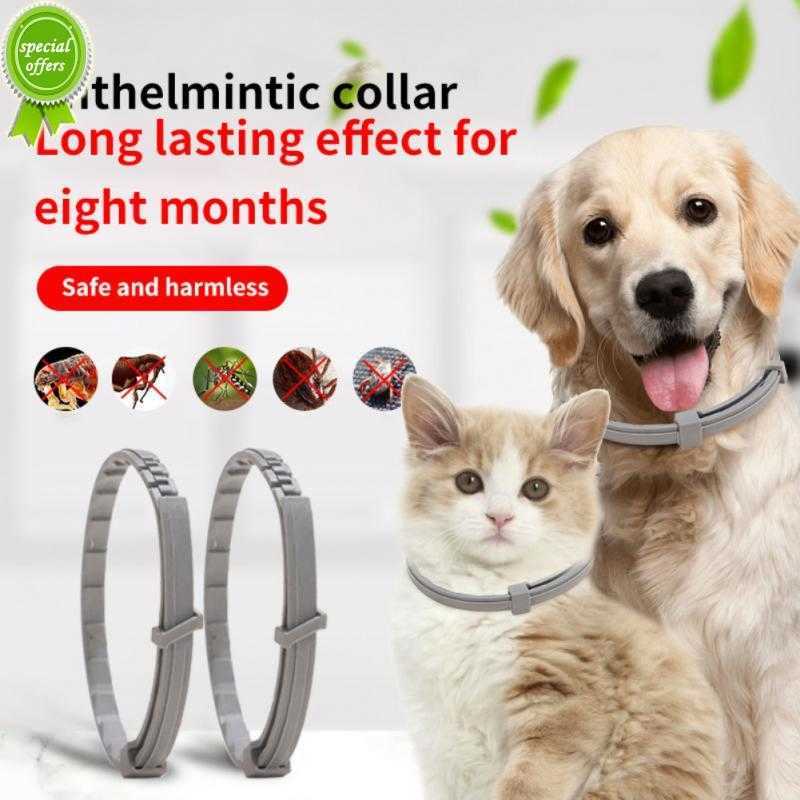 38cm/70cm Pet Insect Repellent Collar Anti-mosquito Antiparasitic Adjustable Cat Dog Accessories To 8 Month Flea Tick Prevention