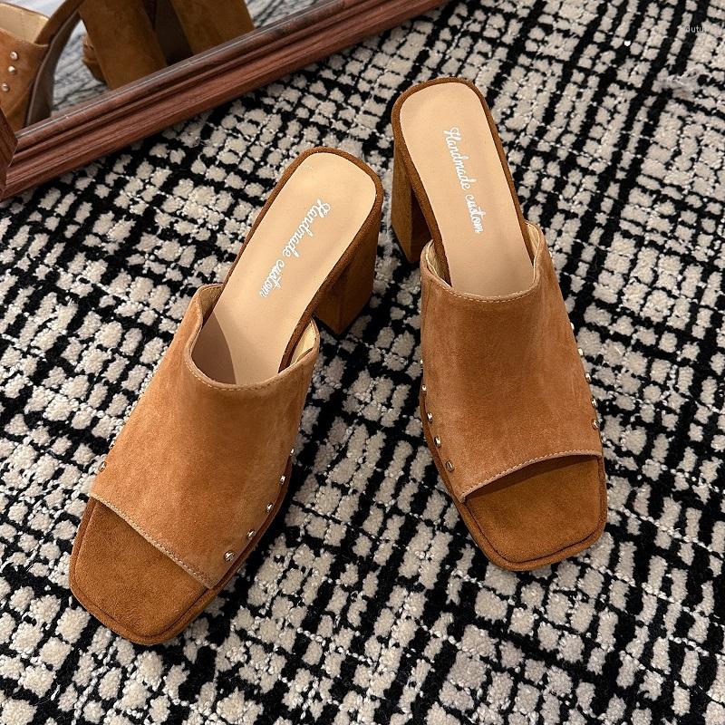 Sandals Women's Platform SandalsThick Square Heel Daily Slippers Open Toe Summer Sheepsuede Elegant Women Shoes Fashion, Apricot
Sandals Women's Platform SandalsThick Square Heel Daily Slippers Open Toe Summer Sheepsuede Elegant Women Shoes Fashion, Apricot